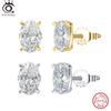 ORSA JEWELS Изысканные серьги из серебра 925 пробы с цирконами для женщин Блестящие серьги с кубическим цирконием 8A Премиум Вечерние украшения LZE03
