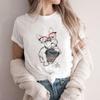 Short Sleeve Casual Ladies Fashion Female Graphic Tee Women French Bulldog Coffee Funny Clothing Summer T Clothing T-shirts