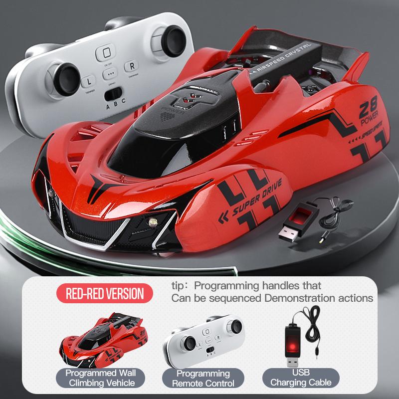 Infrared Sensor Remote Control Wall-Climbing Car, Four-Wheel Drive Toy Racing Car For Children