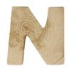 Wooden Letters - - 5x1 Cm - Beige - Childlike Interior Decoration