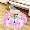 1pc Office Carpet Chair Mats Unicorn Rainbow Hearts Flowers Perfect for Decorating Office Chairs, Living Rooms, Or Bedrooms