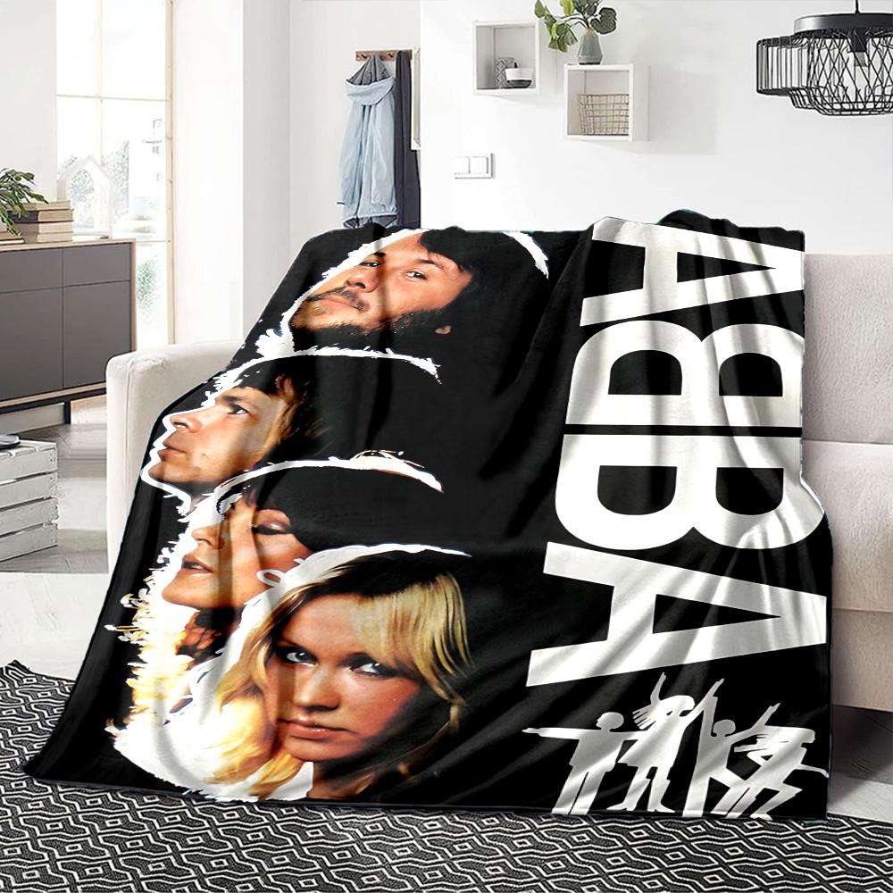 Abba Music Legends Blanket Soft Throw Blanket For Home Bedroom Bed Sofa Travel Office Solid Christmas Blanket