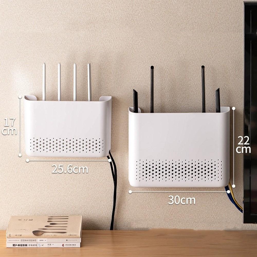 Space-Saving WiFi Storage Shelf Wall-Mounted Organizer Shelf Wireless Router Storage Box Household
