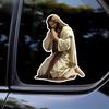 Jesus Prayer Shelter Artistic Car Sticker Vinyl Decal Waterproof Rear Window Motorcycle Camper Bumper Truck Laptop Decoration JM22