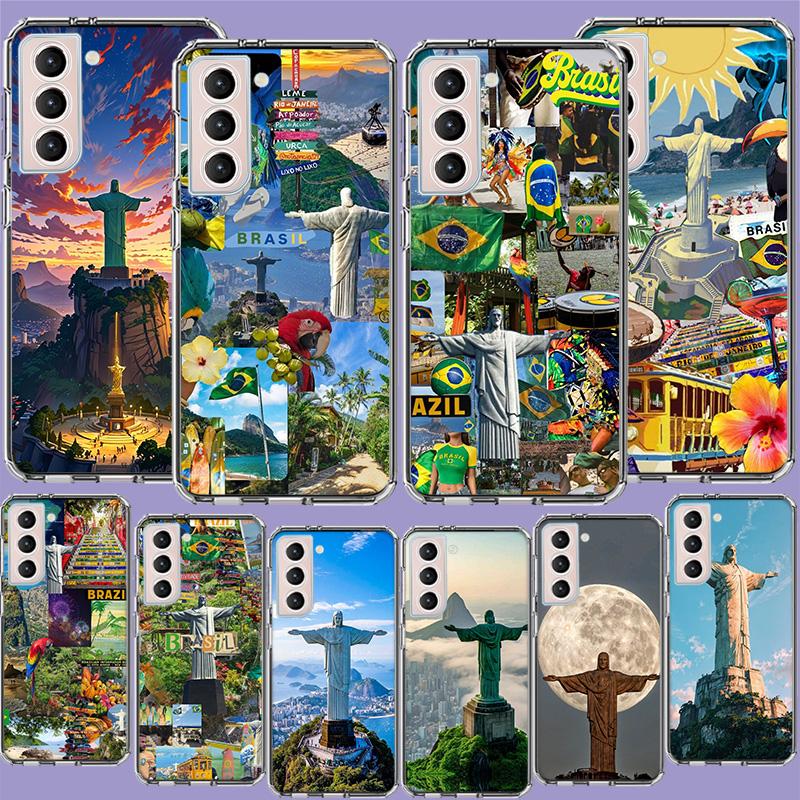 City Brazil Rio de Janeiro Phone Case For Samsung Galaxy S25 Edge S24 S23 FE S21 S20 S10 Plus S22 S26 Ultra Cover Clear Cases TP