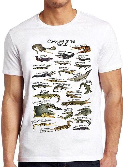 Crocodilians Of World Alligator Crocodile Names List Funny Gift T Shirt Unisex T-Shirt