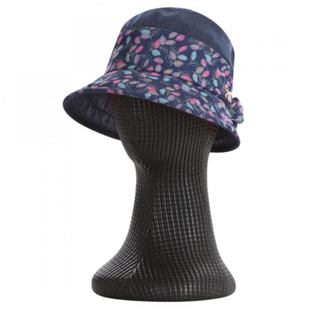 Shop Women Mesh Flower Bucket Hat Navy Km Wh 0640