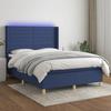 VidaXL Bed Slatted Base with Mattress and LEDs, Upholstered Bed, Double Bed, Adult Bed for Interior Bedroom, 3138955