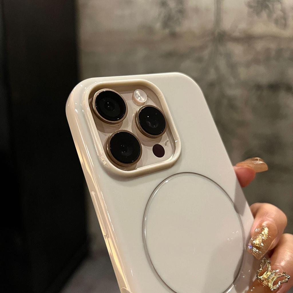Роскошный чехол Candy Small Circle для беспроводной зарядки Magsafe Magnetic для iPhone 11 12 13 14 15 16 Pro Max Plus, противоударный чехол