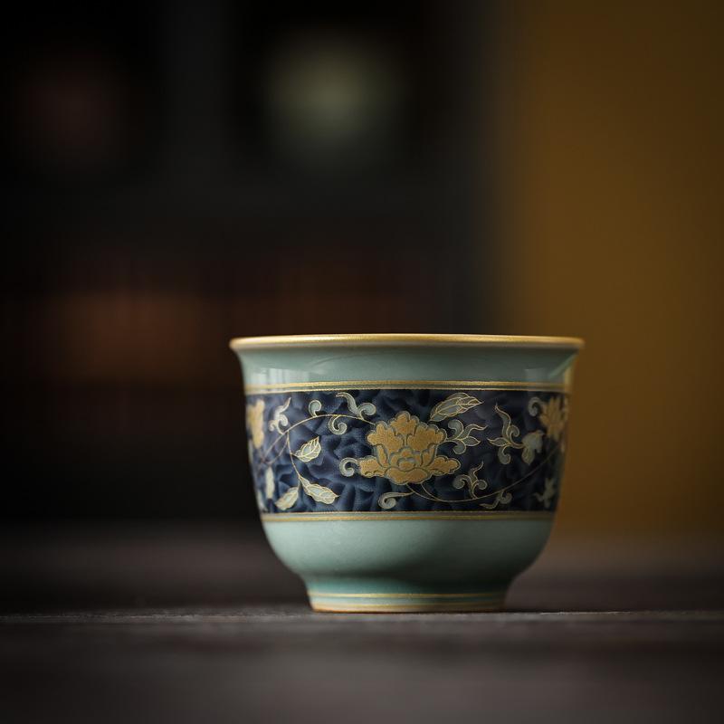 Tea cups for stove tea brewing, celadon master cups, high-end tasting cups, tea sets, large tea cups, single cups, personal tea cups