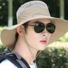 UV-proof Big Eaves Hat Summer Sunshade Fisherman Sunscreen Outdoor Fishing Waterproof Quick Drying Breathable Umbrella Cap Men