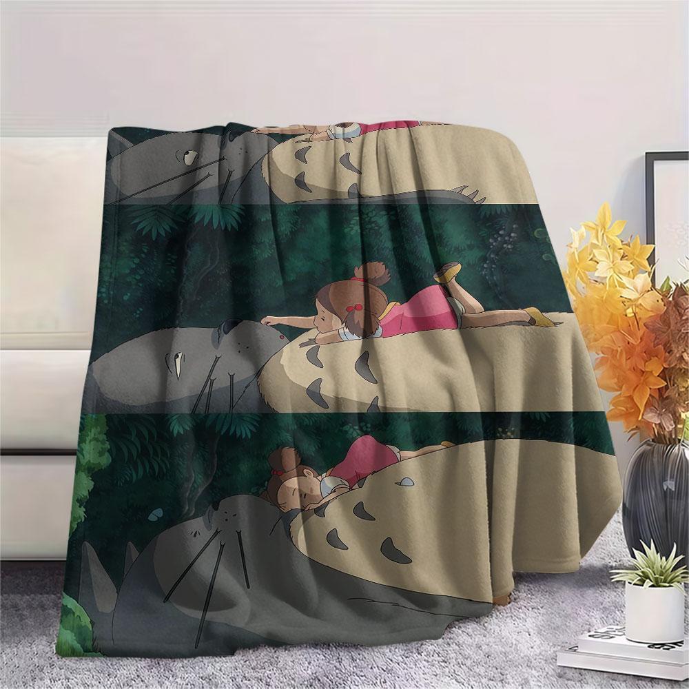 Mei Kusakabe Printed Flannel Blanket, soft throw for bedroom sofa, washable, fan merchandise, great gift.