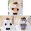 Adorable Cow Plush Toy Pendant With Polyester Fiber For Backpack Decoration