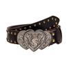 Сердце Однотонные Готические Панк Ремень с Заклепками Y2k Поясные Ремни Для Мужчин Женщин