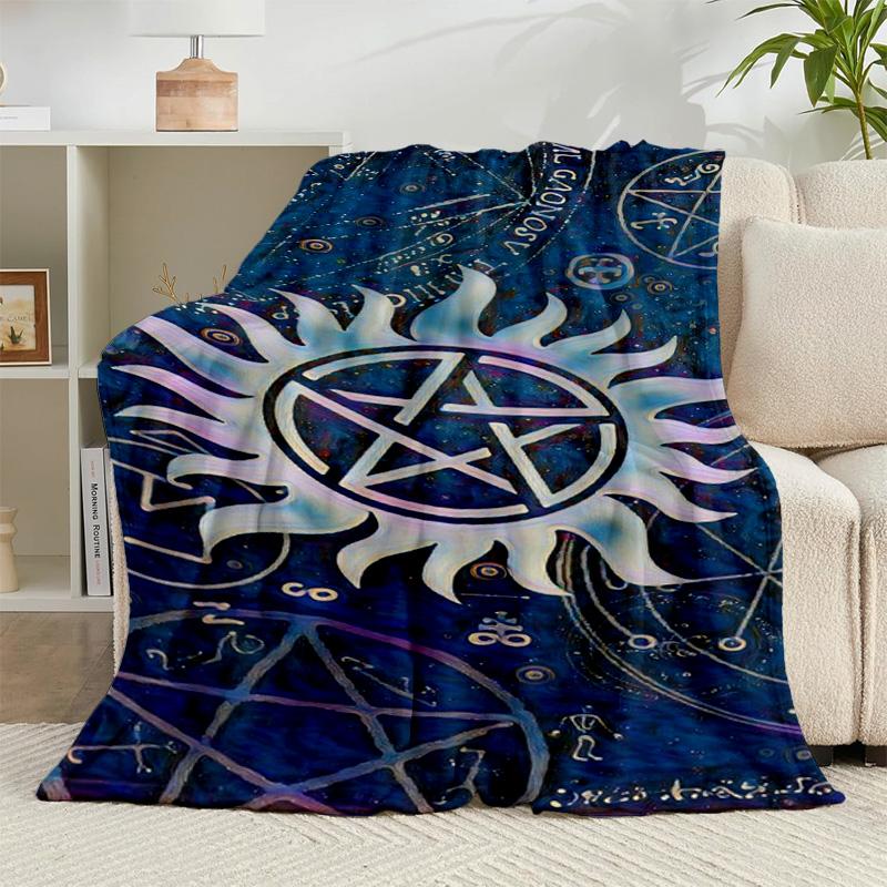 1PC Natural Symbolism Flannel Blanket Gift, Suitable for Both Men And Women, Soft Ideal for Beds And Sofa, Birthday Or Christmas Gift