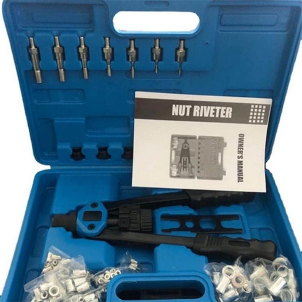 Handnietwerkzeugsatz, длина 33 см, Griffe mit 7 metrischen Dornen und 110 Nietmuttern von M3 bis M12