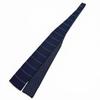 Excellent HERMES tie Border Cross Pattern Knit Tie Reversible Navy silk mens Used