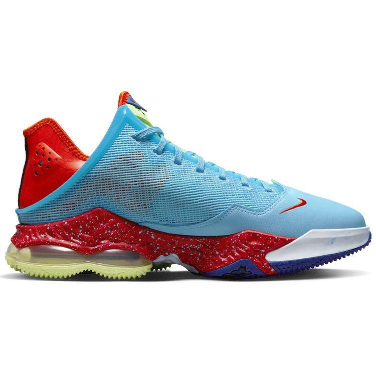 Nike Кроссовки унисекс LeBron 19 Low EP Blue Chill Черные Светло-Малиновые DO9828-400