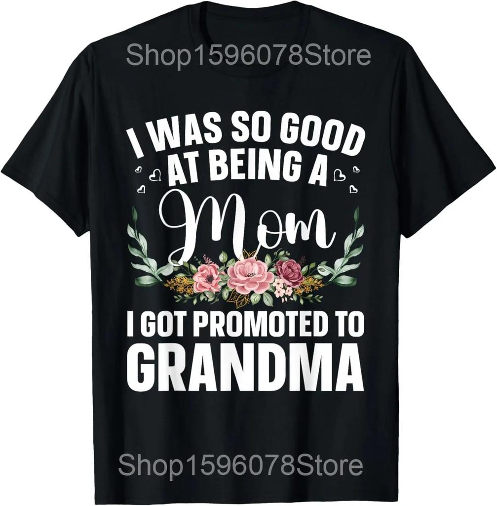 Funny First Time Grandma Let the Spoiling Begin New T Shirts Humor Streetwear Tee Shirt Short Sleeve Unisex Loose Grandmother