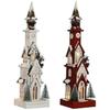 Décoration De Noël - HOME ESPRIT - Multicolore - 14 X 16 X 63 Cm - Lot De 2 - Intérieur