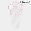 50pcs Portable Flowers Packaging Plastic Bags Transparent Bouquet Wrapping Paper  Wedding Party