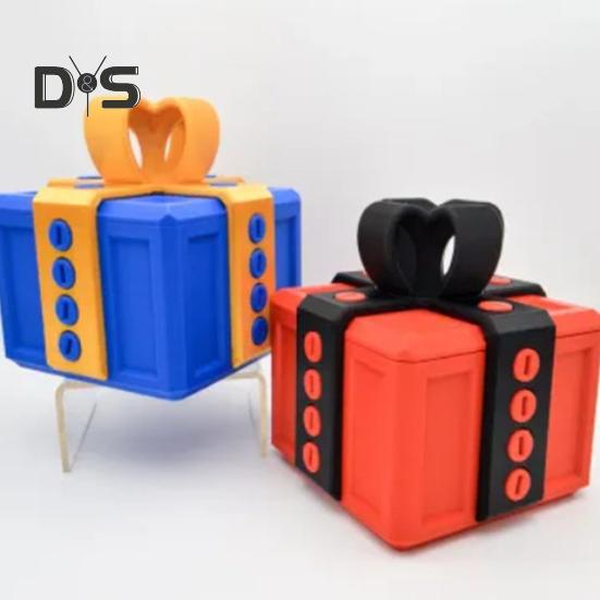 3D Annoying Gift Box Interactive Puzzle Toy Gift Box with Screws Prank Surprise Gift Box Desktop Ornaments for Friends Kids