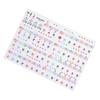 Clear Music Learning Stickers Reusable Training Tool with Staff Notation Suitable for 88 61 54 Keys Electronic Pianos