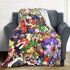 1pc Pokémon Gaming Characters Soft & Warm Flannel Blanket, Multi-Purpose Throw Blanket for Couch, Sofa, Office, Bed, Camping, Travel