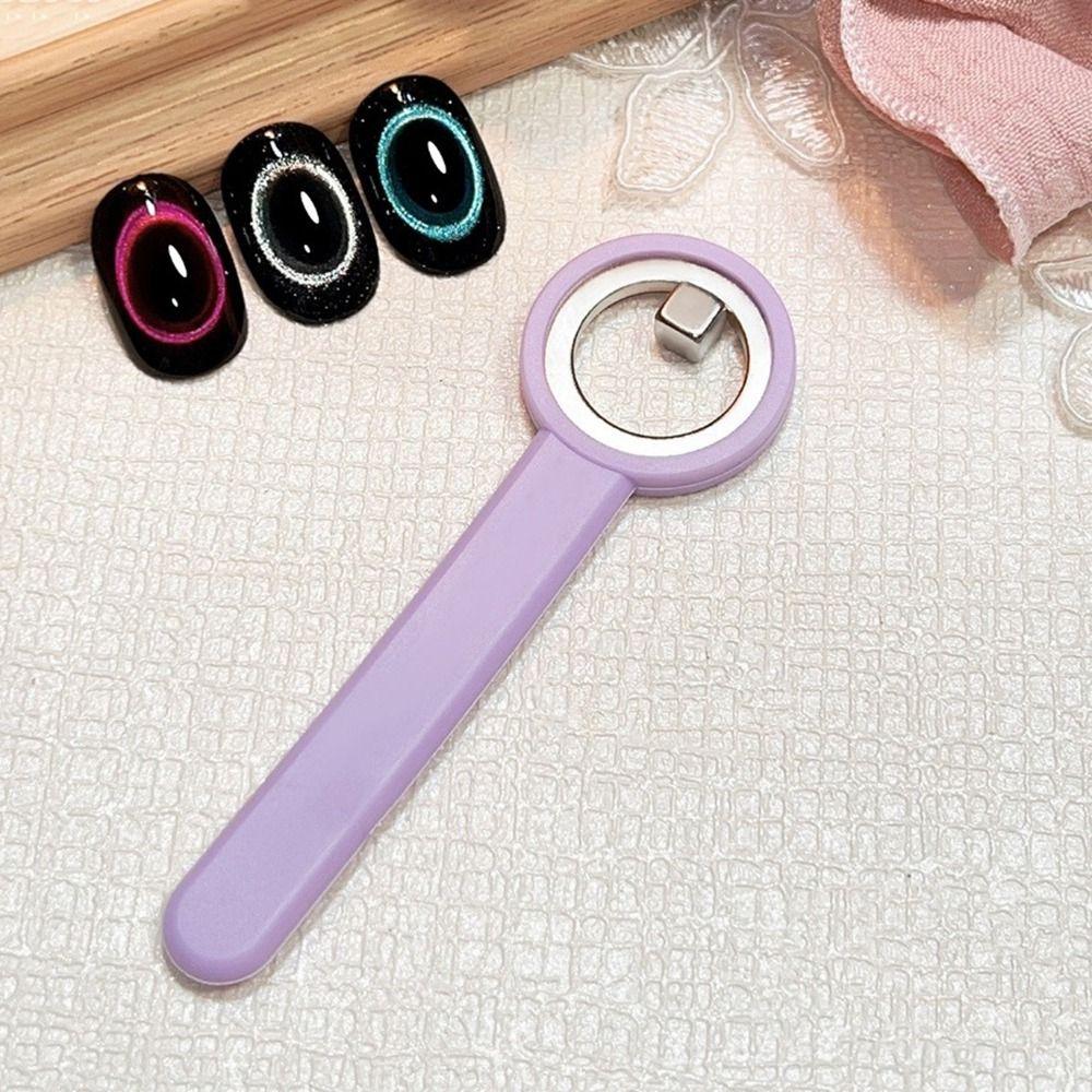 Long Handle Hollow Circle Stick Black Hole Shape Nail Art Magnet Nail Ring Magnet Nail Art Tool