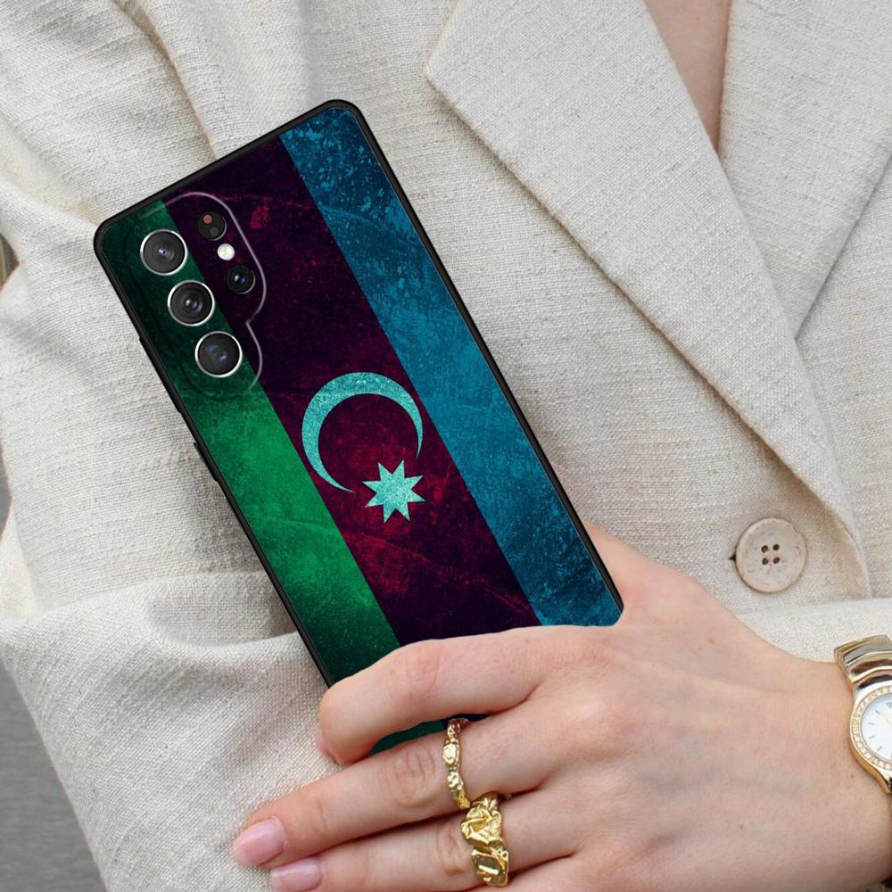 Чехол для телефона с флагом Азербайджана для Samsung Galaxy S26 Ultra S25 S24 S23 S22 S21 S20 Note10