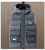 Зимний пуховый хлопковый жилет больших размеров, верхняя одежда, мужской утепленный теплый жилет с плечами, куртка 4XL-12XL
