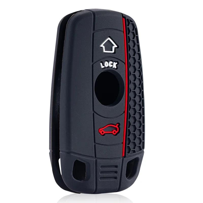 Силиконовый чехол для ключа автомобиля для Bmw E60 E61 E70 E81 E87 E90 E91 E92 X1 X5 X3 1 3 5 6 Серии Z4 Защитный корпус для ключа Аксессуары