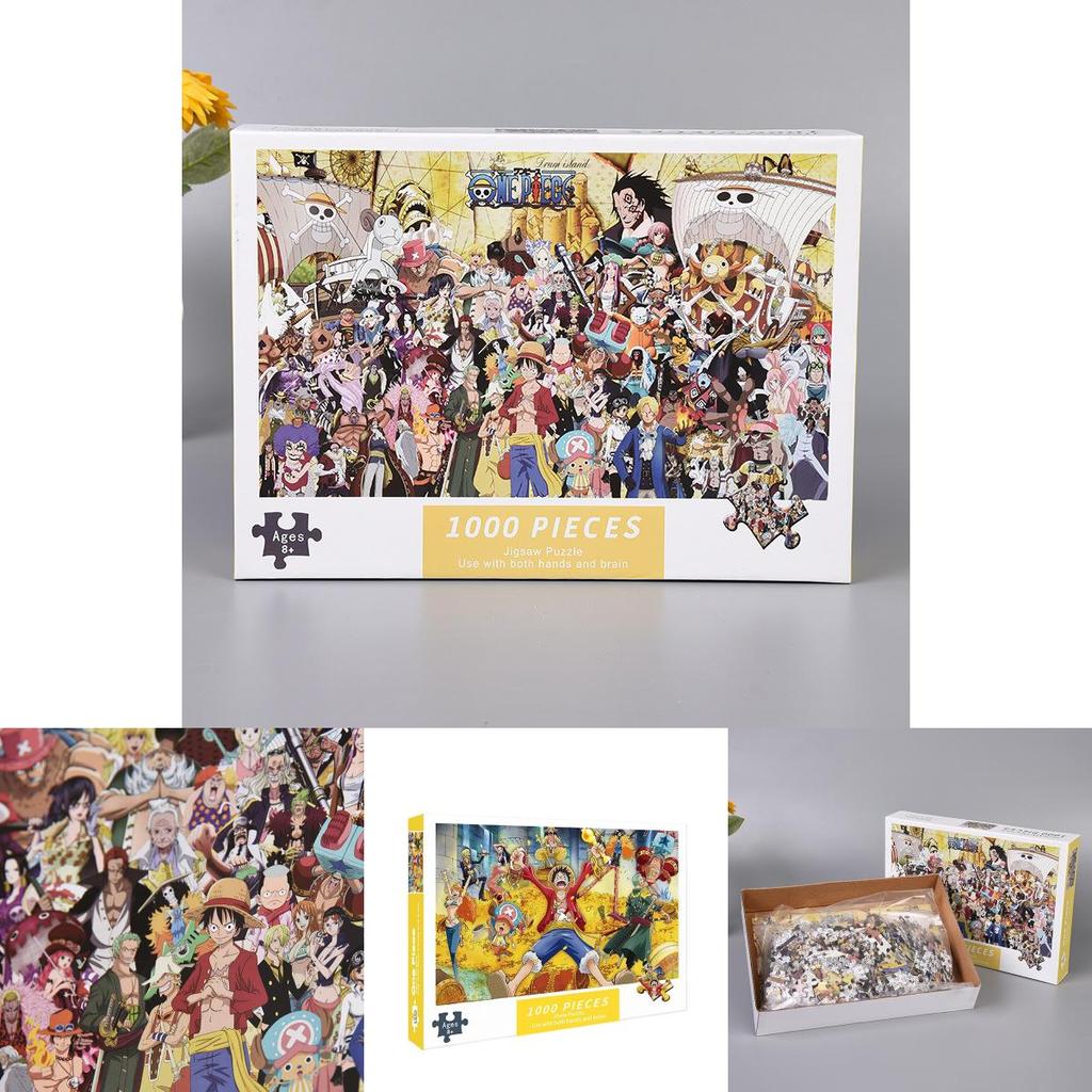 Бумажный пазл из 1000 деталей Коллекция Морской Пират Король, Миниатюрный Мультяшный Плоский Пазл