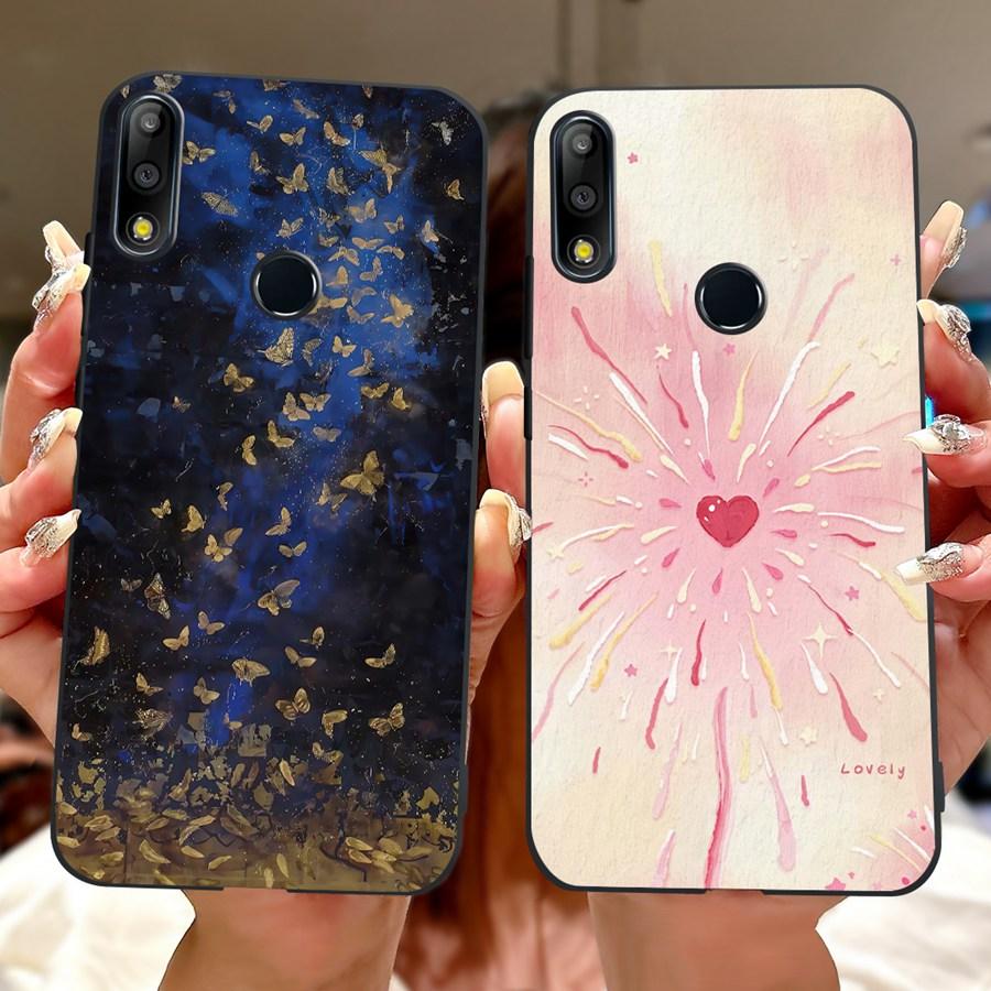 Для Asus ZenFone Max Pro M2 ZB631KL Чехол Роскошная Расписная Крышка ТПУ Чехол для Телефона Для Asus Max M2 ZB633KL X01AD X01BD Задняя Крышка Capa