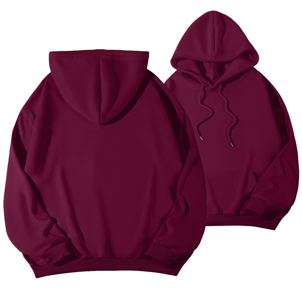DIY Patterned Custom Logo Men's Hooded Sportswear Jacket Women's Yoga Sweatshirt Solid Color Hoodie Fashion XS-5XL Plus Size