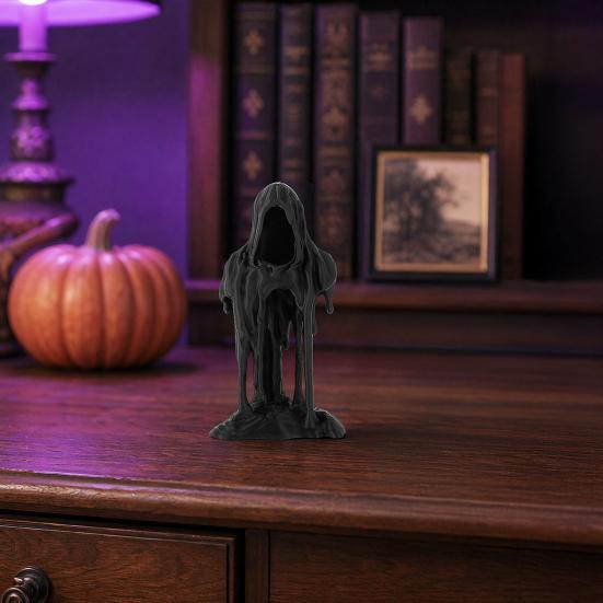 3D-печатная статуэтка Жнеца, Декор, Хэллоуинская фигурка на стол, Милый и жуткий настольный орнамент, Декор для полки домашнего офиса, Подарок для детей и друзей