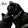 Couple Anniversary Keepsake 3D Printed Cat Figurine, Cute Mother And Baby Kitten Statue, Housewarming Gift for Friends Minimalist Animal Ornament