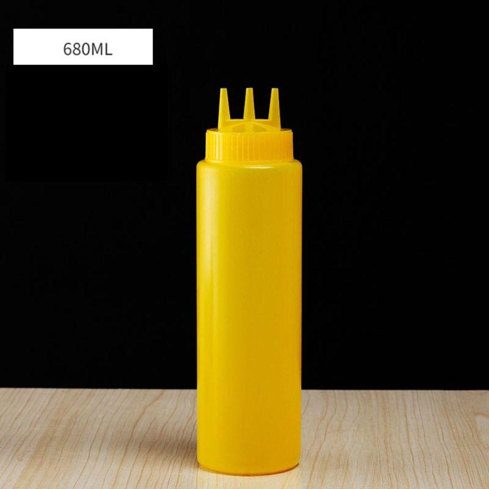 Graduated Squeezing Sauce bottle Plastic Jam Container New Gravy Boats