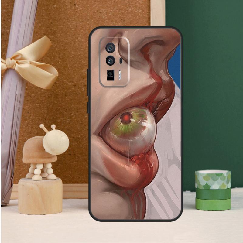 Чехол «Страшное лицо Глаза Смайлик» для Xiaomi 15T 13T 14T Pro 13 14 15 Ultra 17 Pro Max POCO F7 F5 F6 X5 X6 X7 Pro