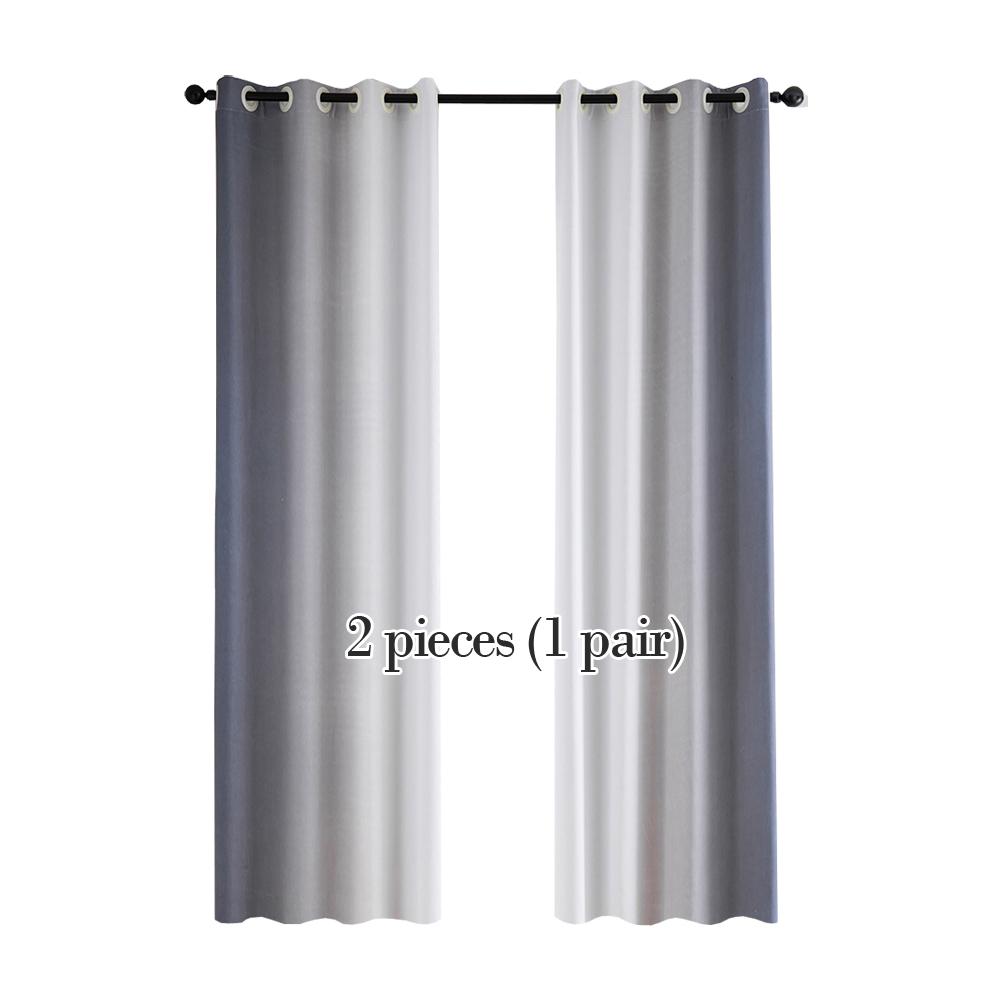 2 шт. градиентные цветные шторы для спальни, гостиной, кухни, современные шторы, жалюзи на заказ
