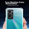 Shockproof Phone Case for OPPO A36, Full Protection with Air Cushion, Transparent Soft TPU Cover - Clear White