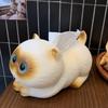 Мультяшная Кошка Коробка для салфеток, Керамическая коробка для бумажных салфеток на стол в гостиную, Высококачественное домашнее украшение, Креативная коробка для салфеток