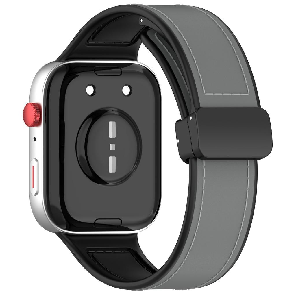 Для Huawei Watch Fit 3 Ремешок для часов Магнитная застежка Кожаный ремешок из силикона с металлическим коннектором