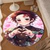 1PC Dark Fantasy Heroes De-mon Round Rug for Livingroom,Bedroom, Palyroom, Chair Rug, Area rug, Circle Carpet, Large Size Fan Christmas gift