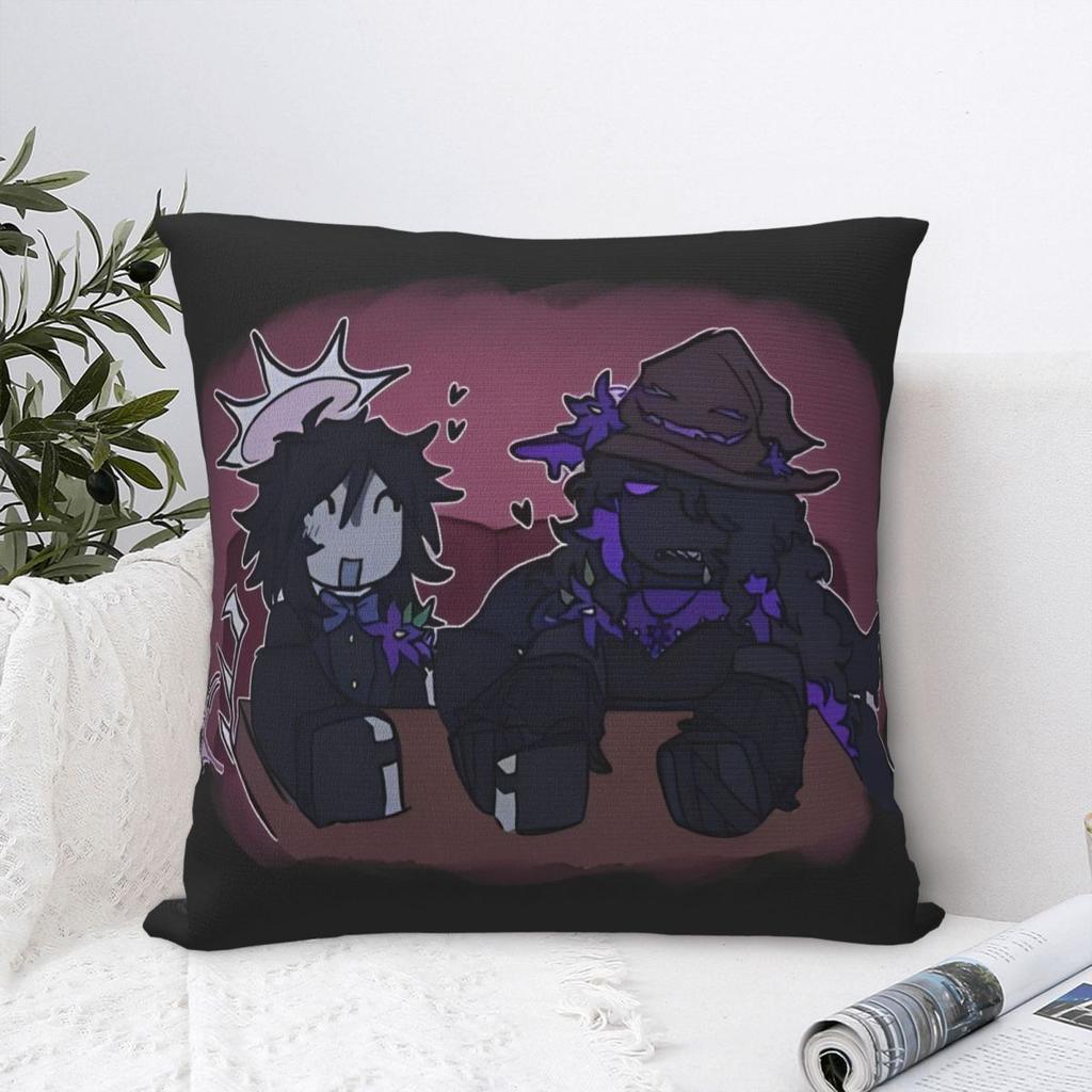 Azuretime Anime Square Pillow Case Azure Two Time Game Cushion Cover Zipper Decorative Pillowcase For Home 18"