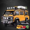 1/32 Land Range Rover Defender Van Alloy Camping Car Model Diecasts Metal Toy Off-Road Vehicles Car Model Sound Light Kids Gifts