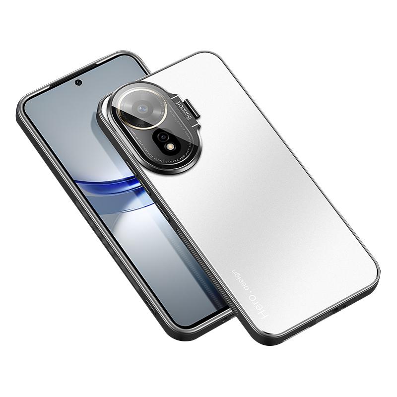 Чехол для Huawei nova 12 SE 4G/nova 11 SE с подставкой-ножкой и защитой камеры, ударопрочный чехол из ПК+ТПУ