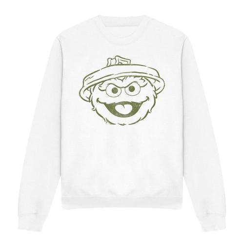 Sesame Street Unisex Adult Oscar The Grouch Mono Sweatshirt