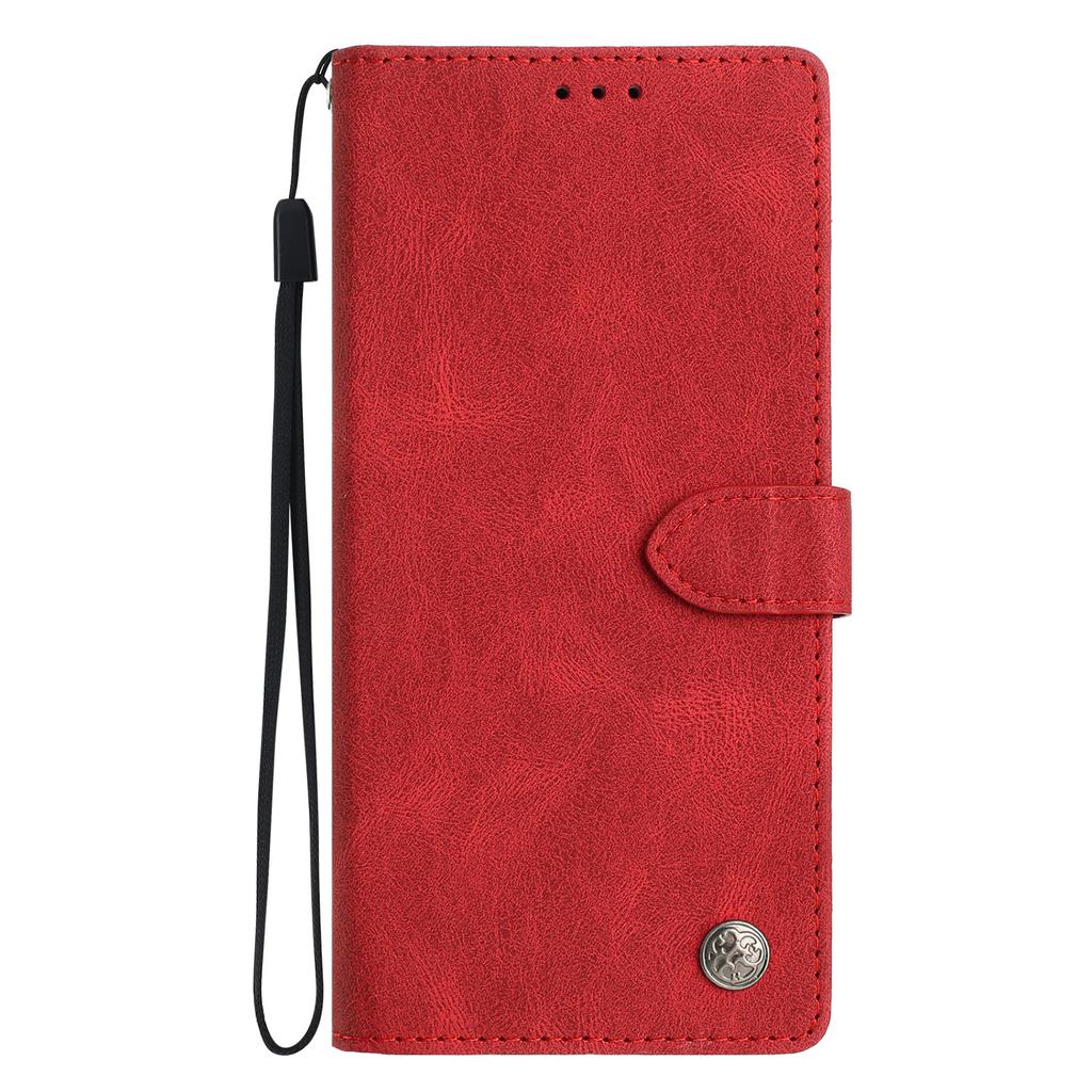 For Samsung Galaxy S24 FE Leather Case Solid Color Phone Wallet Cover