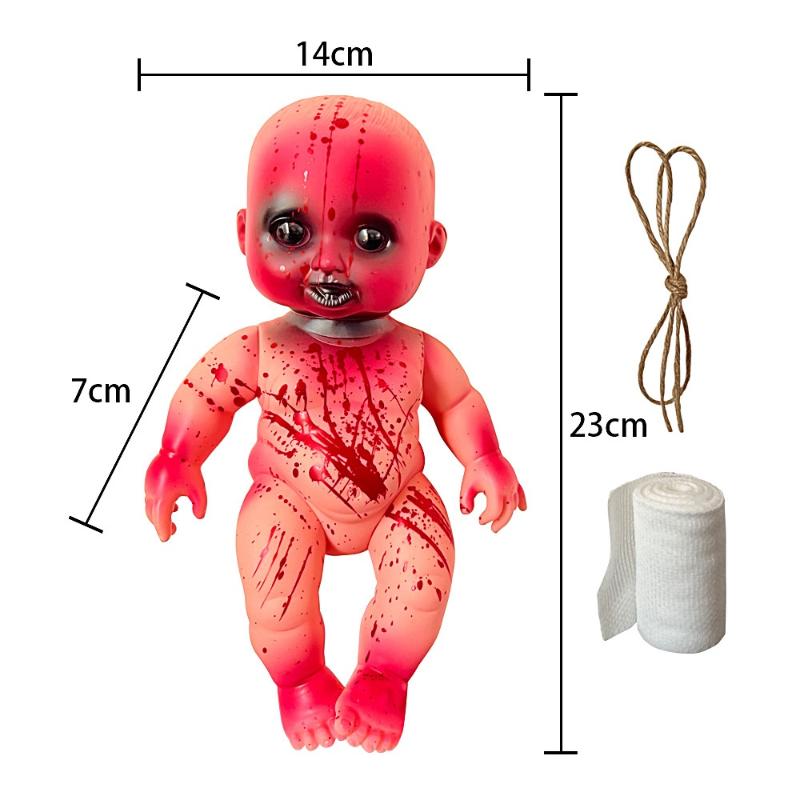 Хэллоуин Подвеска Кукла-призрак Реквизит для дома с привидениями Детские подарки Принадлежности для украшения вечеринки Ужас Призрак Зомби Младенец